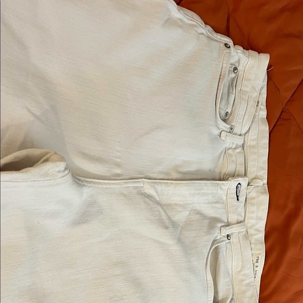 Rag & Bone Off-White Denim Pants